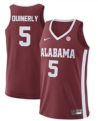 Jahvon Quinerly Jersey Alabama Crimson Tide College Basketball Replica Crimson #5