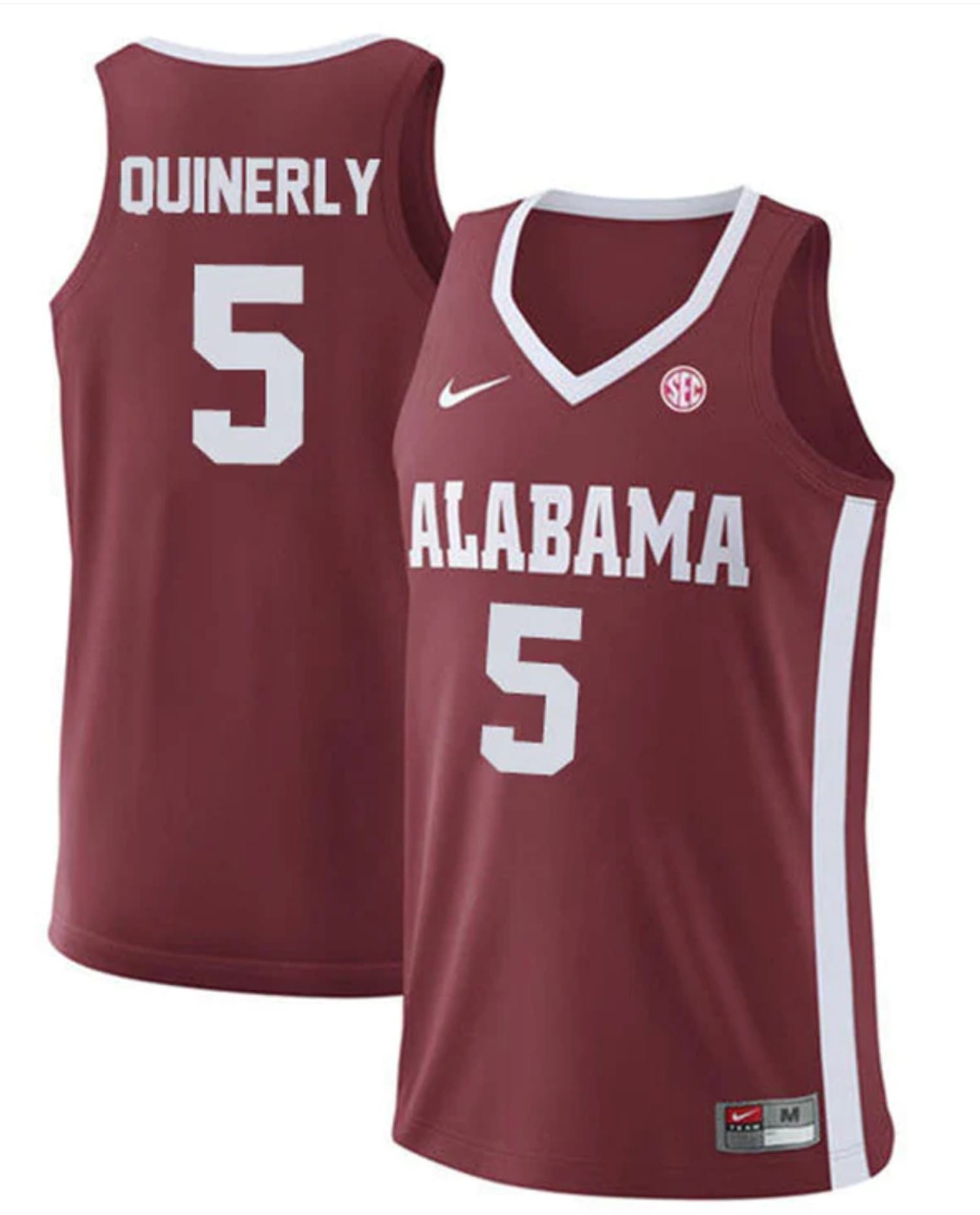 Jahvon Quinerly Jersey Alabama Crimson Tide College Basketball Replica Crimson #5