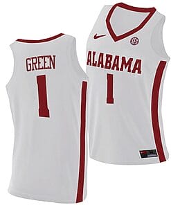 JaMychal Green Jersey Alabama Crimson Tide College Basketball Replica White #1