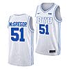 Jared McGregor Jersey #51 BYU Cougars College Basketball White