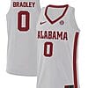 Jaden Bradley Jersey Alabama Crimson Tide College Basketball Replica White #0