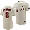 Jace Bohrofen Jersey #8 Arkansas Razorbacks College Baseball Full-Button Natural