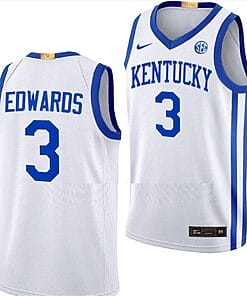 Justin Edwards Jersey #3 Kentucky Wildcats Limited Basketball White Home