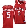 Jaden Shackelford Jersey Alabama Crimson Tide College Basketball Red Throwback #5