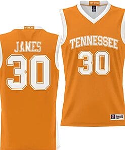 Josiah Jordan James Jersey #30 Tennessee Volunteers NIL College Basketball Lightweight Orange