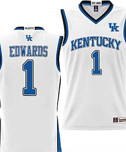 Justin Edwards Jersey #1 Kentucky Wildcats Lightweight Basketball White