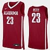 John Petty Jr Jersey Alabama Crimson Tide College Basketball Replica Crimson #23