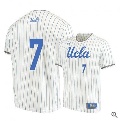 JT Schwartz Jersey #7 UCLA Bruins Baseball NCAA College Beige Alumni