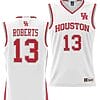 JWan Roberts Jersey #13 Houston Cougars NIL College Basketball Lightweight White