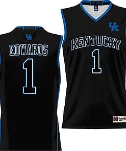 Justin Edwards Jersey #1 Kentucky Wildcats Lightweight Basketball Black