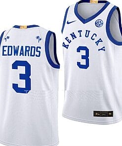 Justin Edwards Jersey #3 Kentucky Wildcats Big Blue Bahamas Limited Basketball White