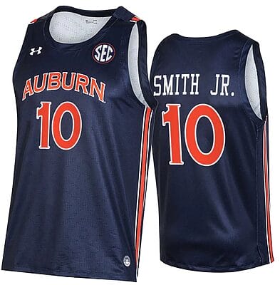 Jabari Smith Jr Jersey #10 Auburn Tigers College Basketball Navy