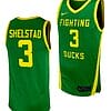 Jackson Shelstad Jersey #3 Oregon Ducks Replica College Basketball uniform Green