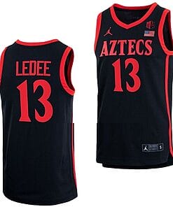 Jaedon LeDee Jersey San Diego State Aztecs College Basketball Black #13