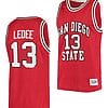 Jaedon LeDee Jersey San Diego State Aztecs College Basketball Red Retro #13