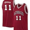 Jalen Graham Jersey #11 Arkansas Razorbacks College Basketball Red