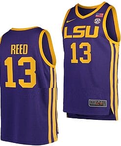 Jalen Reed Jersey #13 LSU Tigers College Basketball Purple