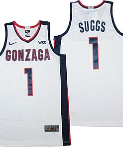 Jalen Suggs Jersey #1 Gonzaga Bulldogs NCAA Basketball White
