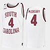 Jalyn McCreary Jersey #4 South Carolina Gamecocks College Basketball White Replica