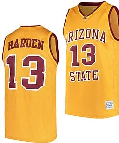 James Harden Jersey Arizona State Sun Devils College Basketball Gold #13
