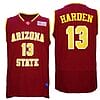 James Harden Jersey Arizona State Sun Devils College Basketball Red #13