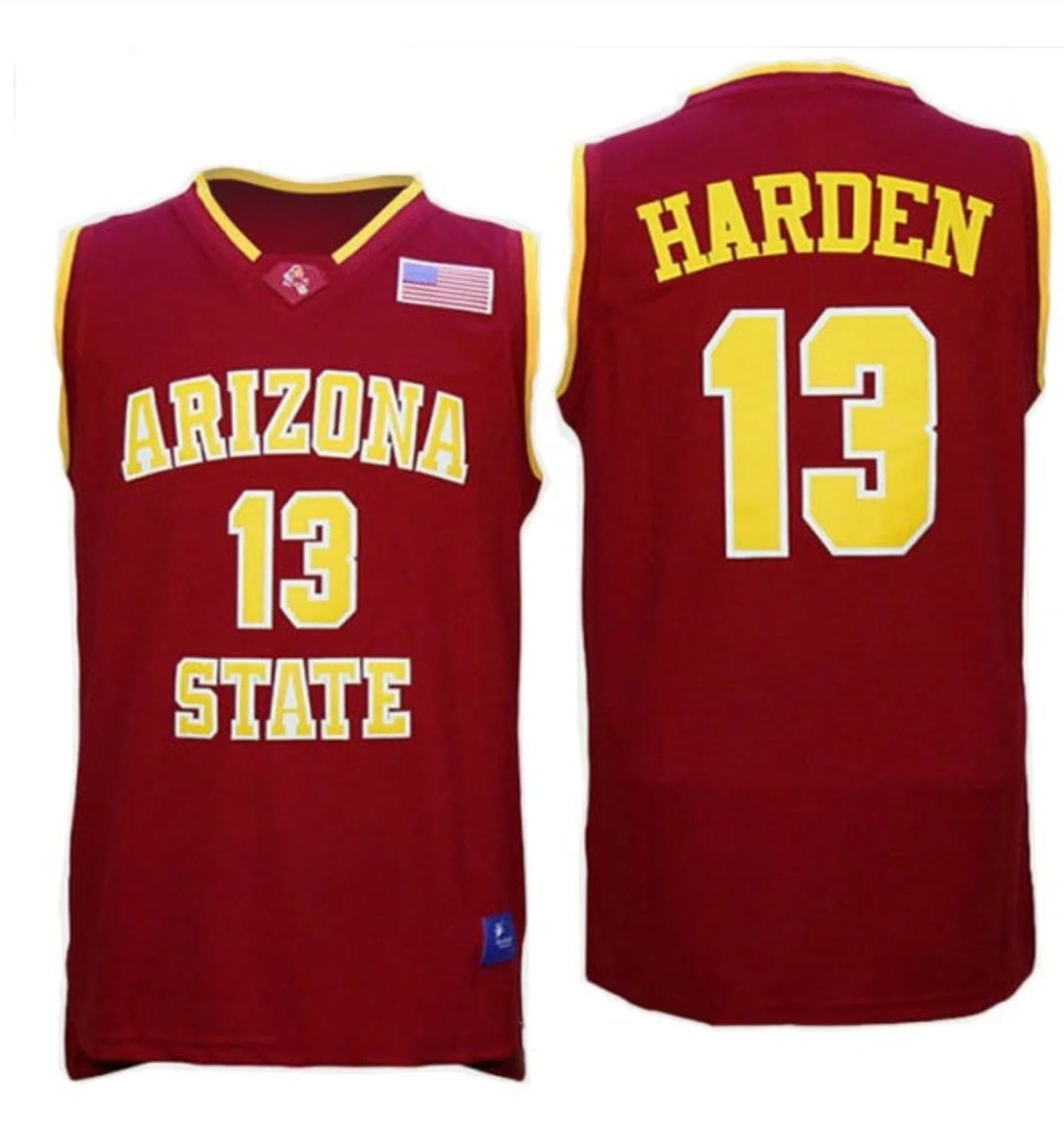 James Harden Jersey Arizona State Sun Devils College Basketball Red #13