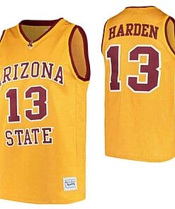 James Harden Jersey Arizona State Sun Devils College Basketball Yellow #13
