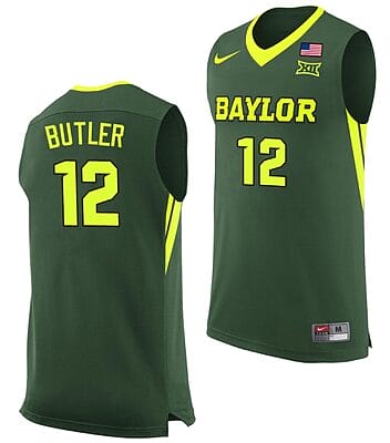 Jared Butler Jersey Baylor Bears College Basketball Green Replica #12