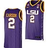 Jasmine Carson Jersey LSU Tigers 2023 NCAA Basketball National Champions Purple #2