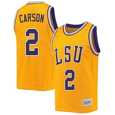 Jasmine Carson Jersey #2 LSU Tigers Basketball 2023 NCAA College Retro Gold