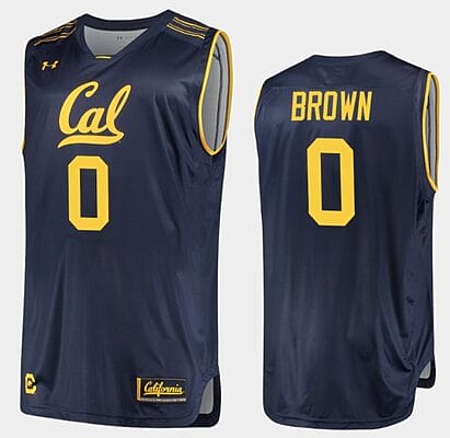 Jaylen Brown Jersey #0 California Golden Bears College Basketball Navy