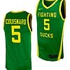 Jermaine Couisnard Jersey #5 Oregon Ducks Replica College Basketball uniform Green