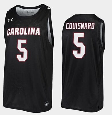Jermaine Couisnard Jersey #5 South Carolina Gamecocks College Basketball Black Replica