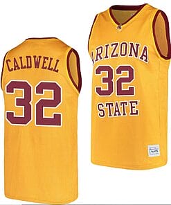 Joe Caldwell Jersey Arizona State Sun Devils College Basketball Gold #32