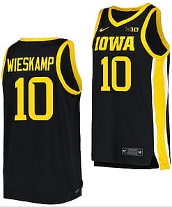 Joe Wieskamp Jersey #10 Iowa Hawkeyes College Basketball Black