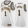 Joel Brown Jersey #1 California Golden Bears College Basketball White