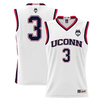 Joey Calcaterra Jersey UConn Huskies College Basketball White #31