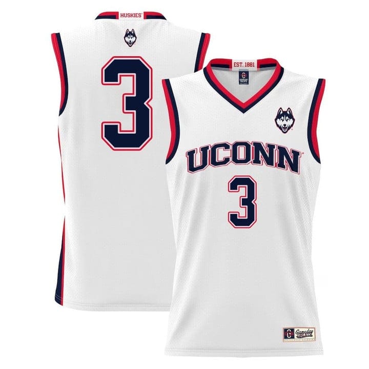 Joey Calcaterra Jersey UConn Huskies College Basketball White #31