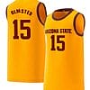 John Olmsted Jersey Arizona State Sun Devils College Basketball Yellow #15