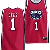 Johnell Davis Jersey #1 FAU Owls NIL Basketball Lightweight Red