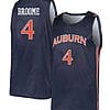 Johni Broome Jersey #4 Auburn Tigers College Basketball Navy