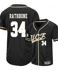 Jordan Rathbone Jersey #34 UCF Knights Baseball NCAA College Black Alumni