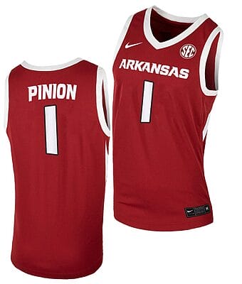 Joseph Pinion Jersey #1 Arkansas Razorbacks College Basketball Cardinal