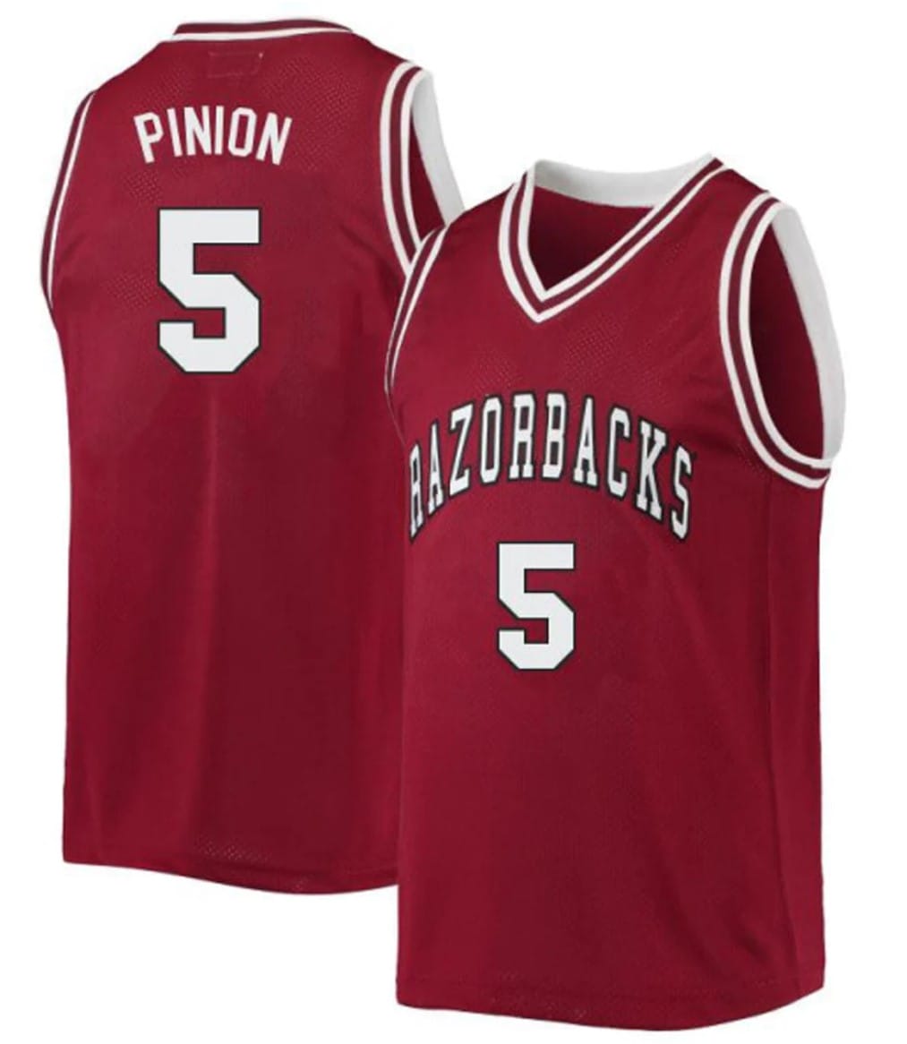 Joseph Pinion Jersey #5 Arkansas Razorbacks College Basketball Red