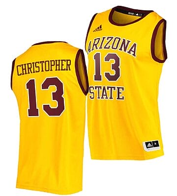 Josh Christopher Jersey Arizona State Sun Devils College Basketball Gold #13