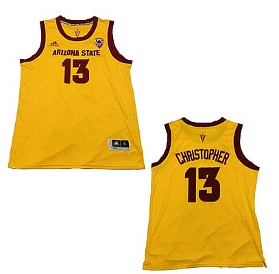 Josh Christopher Jersey Arizona State Sun Devils College Basketball Yellow #13
