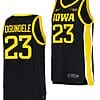 Josh Ogundele Jersey #23 Iowa Hawkeyes College Basketball Black