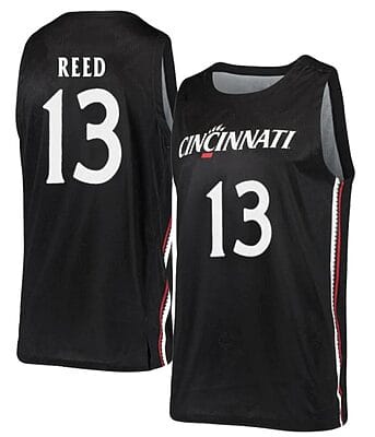 Josh Reed Jersey #13 Cincinnati Bearcats College Basketball Black