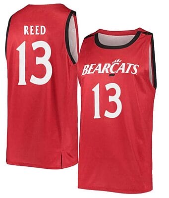 Josh Reed Jersey #13 Cincinnati Bearcats College Basketball Red