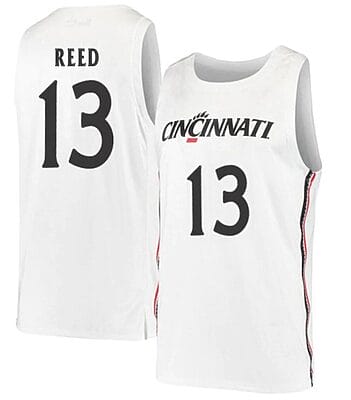 Josh Reed Jersey #13 Cincinnati Bearcats College Basketball White
